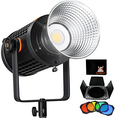 Godox UL150 Silent - Lampada video a LED da 150 W, 5600 K, temperatura di colore Bowens con supporto app