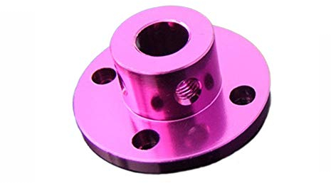 Lot de 2 raccords à bride - Guide moteur - 8 mm - Raccord d'arbre pour pièces DIY (violet)