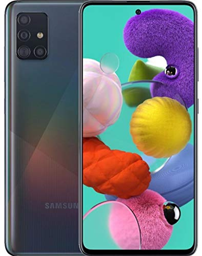 Samsung Galaxy A51 5G A516U Android Cell Phone | US Version | 128GB Storage | Long-Lasting Battery for Gaming, 6.5” Infinity Display, Quad Camera | Black - AT&T Locked - (Renewed)