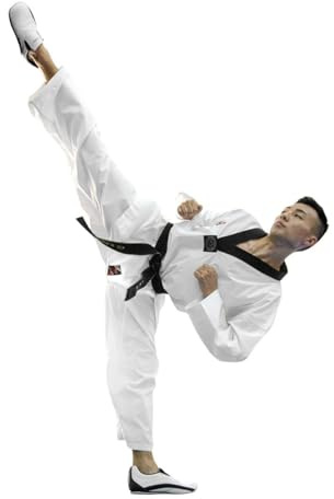 Grupo Contact kimono de taekwondo cuello negro (180 cm.)