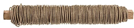 Glorex 6 1280 213 - Papierwickeldraht aufgewickelt 0,8 mm, Länge 22 m, natur, zum Basteln und Binden von Gestecken und Kränzen