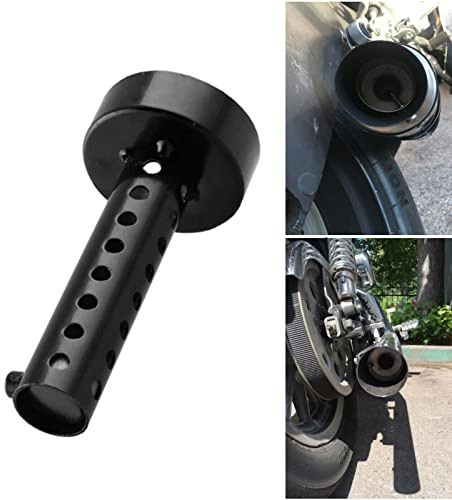 Baceyong - Tubo silenziatore 60 MM, 1 PC universale per marmitta scarico moto deflettore DB Killer silenzioso, Nero