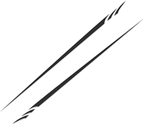 iSpchen Calcomanía De Vinilo Para Coche 2 Uds, Pegatinas Laterales Para Carrocería De Coche, Calcomanías Para Puerta Lateral De Deportes De Carreras, Calcomanías Para Faldones Laterales De Coche