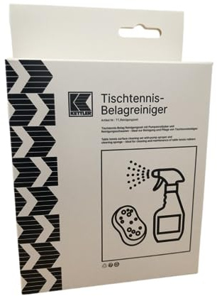 KETTLER Tischtennis Reinigungs-Set I Schwamm & Reiniger | Premium Pflege