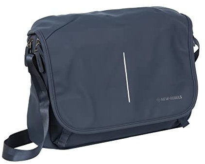 New Rebels ® William - Computer Umhängetasche - Navy Blau 10L - Wasserabweisend