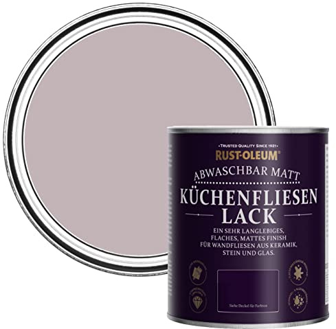 Rust-Oleum Purple water resistant Kitchen Tile Paint in Matt Finish - Lilac Wine 750ml