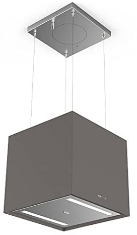FABER Cappa aspirante a isola SOFT CUBE GRIGIO LONDRA - 345.0607.589, Grigio