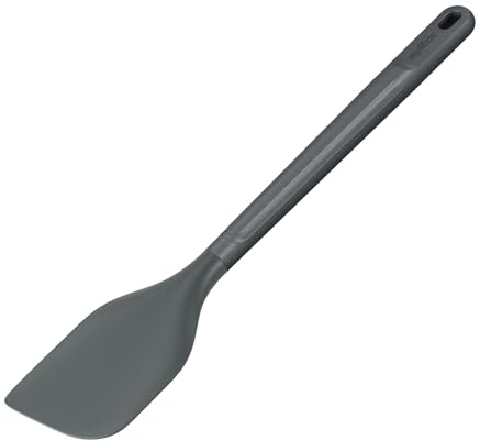 Zyliss Spatel Groß, Kunststoff/Silikon, Kratzt Nicht, Teigschaber, 30 cm | Spatel Küche, nachhaltiges Weizenstroh, Hitzebeständig 240°C, Aufhängeloch, Rührlöffel, Küchenutensilien, Spülmaschinenfest