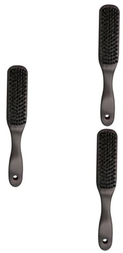 Beavorty 3stücke -reinigungskamm Für Männer Pig Bristle Bartbürste Tragbar Professionell Für Bartpflege Und Styling Holzgriff Für Einfaches Handling