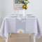 Rayapot PVC Wachstuch Wasserdicht Tischdecke, Kunststoff Abwaschbar Wachstuchtischdecke, Plastik Schmutzabweisend Tischtuch, für Küchen Esstisch Outdoor (Kariert Gänseblümchen - Grau - 140x180cm)