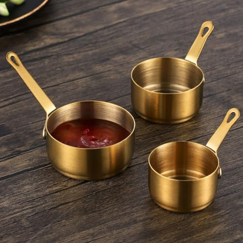 ReachMall Pentola per salse in acciaio , pentola per noodle, mini padella per salse, antiaderente, per schiumare, piccola casseruola per cucina (argento (80 ml), 2322UYWO8J411D65P71N02SK1R9
