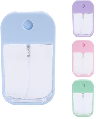 KASESSS 4 Stück 45ML Parfümzerstäuber Nachfüllbar, Kunststoff Parfüm Abfüller, Parfum Zerstäuber für Unterwegs, Tragbare Parfum Flakon Leer, Perfume Atomizer für Einkäufe, Reisen und Geschäftsreisen