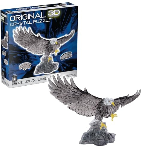 BePuzzled, Eagle Deluxe Original 3D-Kristall-Puzzle, perfekt für Puzzler ab 12 Jahren, anspruchsvoll zu vervollständigen und schön zu präsentieren, sammeln Sie sie alle