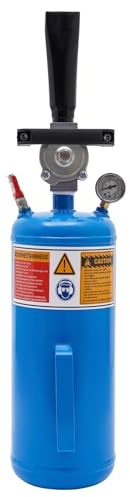 OUBUBY Reifenfüllmaschine, 8L Reifenmontiermaschine Booster Reifenstoßpumpe Reifenpumpe Luftbooster Wulstfüller Aufblasbare Hilfsmittel mit Manometer für Motorräder und Elektrofahrzeuge