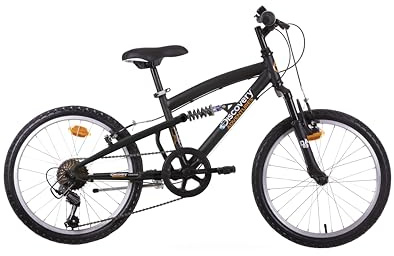 Discovery MTB FS Bicicletta Bambino, Nero, 20