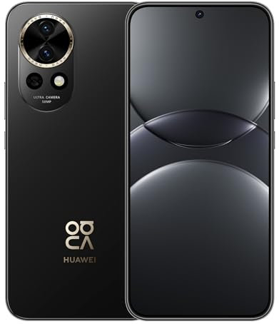 HUAWEI Nova 13, Smartphone, 12 GB+256GB, Pantalla de Borde Plano OLED de 6,7”, Cámara Frontal para Retratos Ultra Gran Angular de 60 MP, AI Best Expression, Supercharge Turbo de 100 W, 5000mAh, Negro