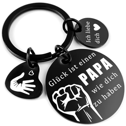 BOYATONG Vatertagsgeschenk für Papa, Geschenke Papa Schlüsselanhänger, Männertag Vatertag Geschenk für Papa von Tochter Sohn, Vater Geschenke Papa Geschenk Vatertag, Geschenk Papa Geburtstag