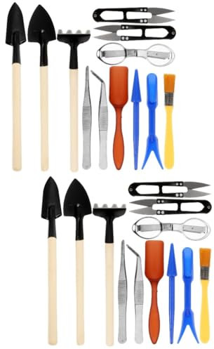 Kisangel 2 Sets Gartenwerkzeug-Sets Schaufel Garten Handkelle Umpflanzwerkzeuge Für Sukkulenten-pflanzenanbau-Werkzeug-Set
