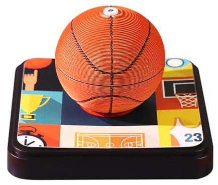 JNHGSHUAISDF Kalender 3D-Kalender 2025, Kalenderregisterkarten, 3D-Kalender, Abreißkalender 2025, 3D-Kalender aus Papier mit Basketball-Thema, Tischornamente