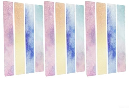 Besttoolifes Strisce antiscivolo colorate in gomma PEVA strisce per vasca da bagno adesivi antiscivolo adesivi antiscivolo per vasca da bagno per scale