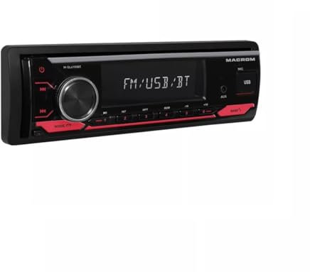 Macrom M-DL4300DAB Autoradio Radio 1 Din FM con USB Sd Vivavoce Bluetooth Microfono Integrato Antenna Inclusa
