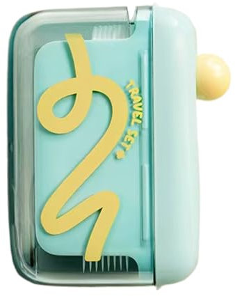 Dispenser di filo interdentale, da viaggio, organizer automatico per filo interdentale con design compatto e portatile, supporto per la pulizia dei denti resistente, ideale per l'igiene di