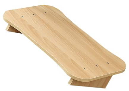 DOITOOL Taburete Reposapiés de Oficina Multifuncional de Madera Natural Soporte Ergonómico para Pies bajo Escritorio Portátil y Ligero para y Trabajo