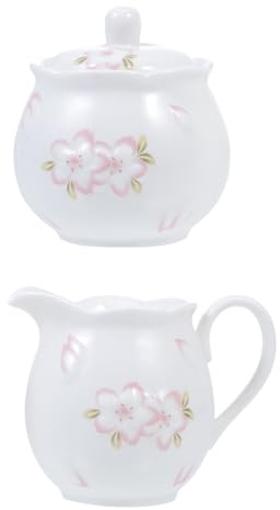 SOIMISS Pot à Lait Et Sucrier Céramique Avec Couvercle De Pots Décoratifs Pour Café Et Bonbons