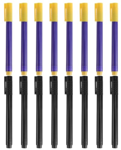 Mipcase 16pcs Water-Based Money Checker Pens Black and Blue, Universal Currency Detector Pen for Fake Bill Testing in Financial and Retail Use