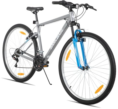 HILAND 26/27,5/29 Zoll Mountainbike, 18-Gang MTB für Herren und Damen, Fahrrad mit V-Bremsen und Federgabel, Mountainbike für Erwachsene, für Stadt und Gelände