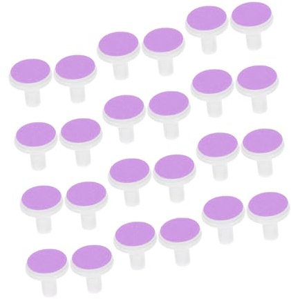 DECOMELODY Têtes de Meulage Universelles Coussinets en Papier de Verre et Plastique Lot de 24 Faciles à Utiliser pour Lime à Ongles Électrique Bébé pour Garçon et Filles