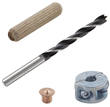 wolfcraft Set per spinatura da 28 pezzi I 2917000 I Set per eseguire spinature