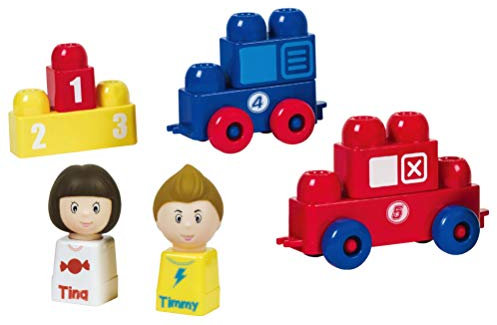 Tutor Blocks Meine ersten Magnetbausteine Serie 202 Autorennen Kleinkind Lernbausteine Babyspielzeug Motorikspielzeug ab 6 Monate