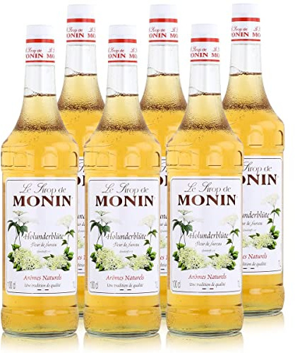 Monin Sirup Holunderblüte, 1,0L, 6er Pack