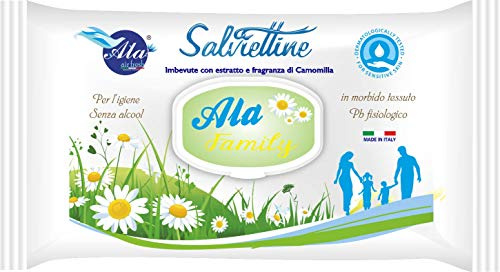 Soft Salviettine detergenti umidificate per bebè estratto di camomilla per pelli sensibili 12 confezioni x 72 salviette (864 pezzi) (camomilla)