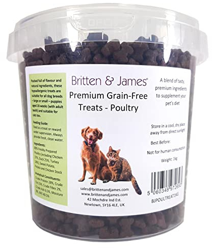 Grain Free Dog Treats & Cat Treats by Britten and James - Poultry 1kg
