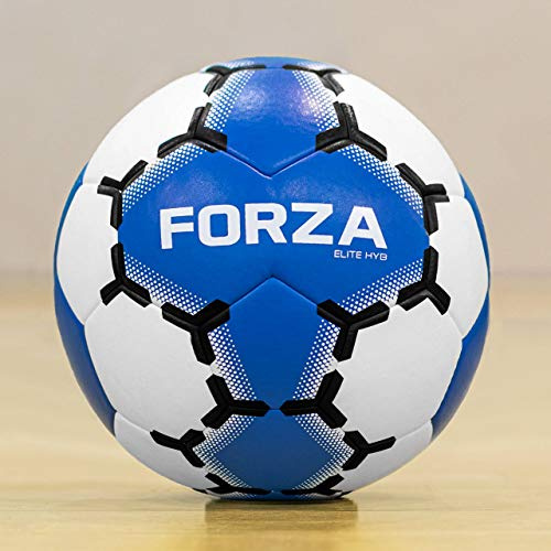 FORZA Elite HYB Match Handball | Premium Hand-Stitched Official Size Ball for Professional Indoor Games - Available in Size 1, 2 and 3