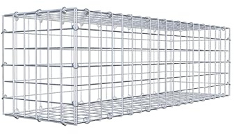 Gabiona Steinkorb-Gabione eckig, Maschenweite 5 x 5 cm, Tiefe 30 cm, Gabione 100 x 30 x 30 cm (L x H x T), C-Ring