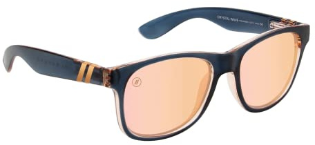 Blenders Eyewear M Class X2 – Polarized Sunglasses – Round Lens, Spring Loaded Hinge – 100% UV Protection – For Women – Crystal Wave