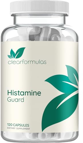 Histamine Guard Immune Support Supplement - Herbal Sinus Respiratory and Immunity Support Histamine Blocker with Stinging Nettle Vitamin C Bromelain and Quercetin Complex - Non-Drowsy (120 Capsules)