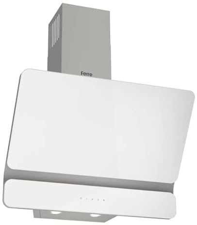 Ferre DLTCH-WH 60cm Cooker Hood - Kitchen Extractor Fan - Touch Control - White - Dove Grey