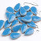 500g Raindrops Ceramics Mosaic Tiles for DIY Crafts Home Decoration, 1.2 x 1.9 cm DIY Mosaic Tile Kits for Craft Plates Flowerpots Vases Cups Mosaic Making Supplies Art Projects (Sky Blue)