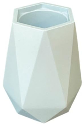 Jesmonite Moule Silicone 10x8cm Vase à Facettes