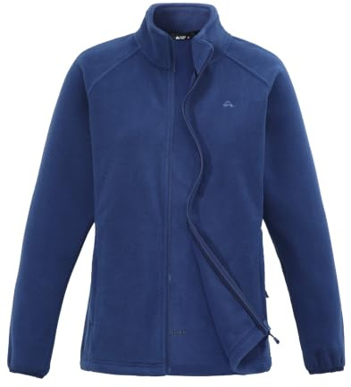 Pioneer Camp Damen Fleecejacke Leichte Fleece Jacket Reißverschluss Stehkragen Winter Warme Jacke Antistatische Sweatjacke mit Taschen
