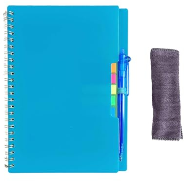 Löschbares Notizbuch mit Stift – Löschbares Notizbuch mit umweltfreundlichem Mineralsteinpapier | Wiederverwendbarer Notizblock, wasserfeste Notizblöcke und digital vernetztes Notizbuch für Kinder