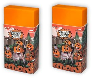 Orange Parfym Suddgummin - roliga och söta suddgummi för skola, kontor - för barn, pojkar, flickor - födelsedagspresent