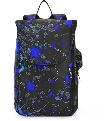 Amooorous Tennisrucksack für Erwachsene, leicht, blau und schwarz, 2 Tennisschläger, gepolsterter Rucksack für Damen, Herren, Jugendliche