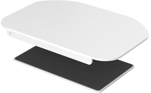 Pholiten Plaque de renfort pour support de moniteur pour dessus de table fin, verre et autres plateaux fragiles, plaque de support en acier compatible avec la plupart des supports de moniteur,