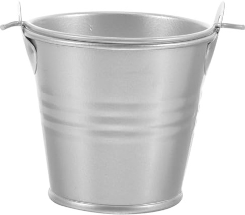 YARNOW Petit Pot De Fleurs Fer Jardinière Originale Ronde Seau pour Compositions