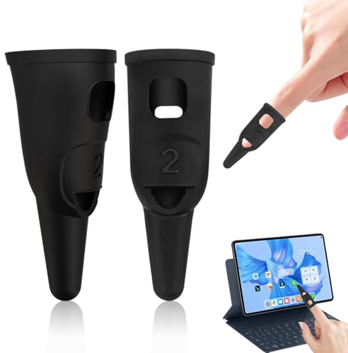 2 Stück Handy Stifte für Smartphones hochempfindlicher Silikon Fingertip Eingabestift kompatibel mit Allen Handys/Tablets wie lPhone, lPad, Sams ung, Huaw ei, Xia omi